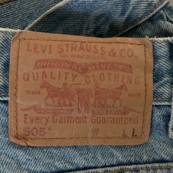 ❤️🤍💙Levi Custom 🇺🇸July 4th Patriotic American Flag Cutoff Denim shorts - Picture 5 of 5